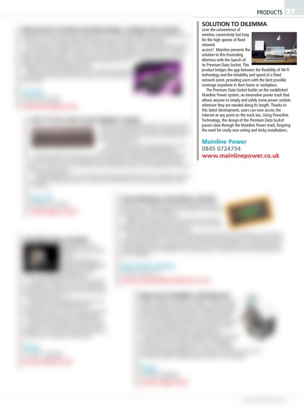 Mainline in the press… Solution to Dilema