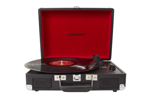 Gira-discos Portátil Crosley Cruiser I Preto